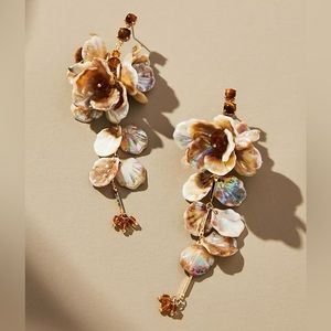 Anthropologie Blossom Drop Earrings NWT